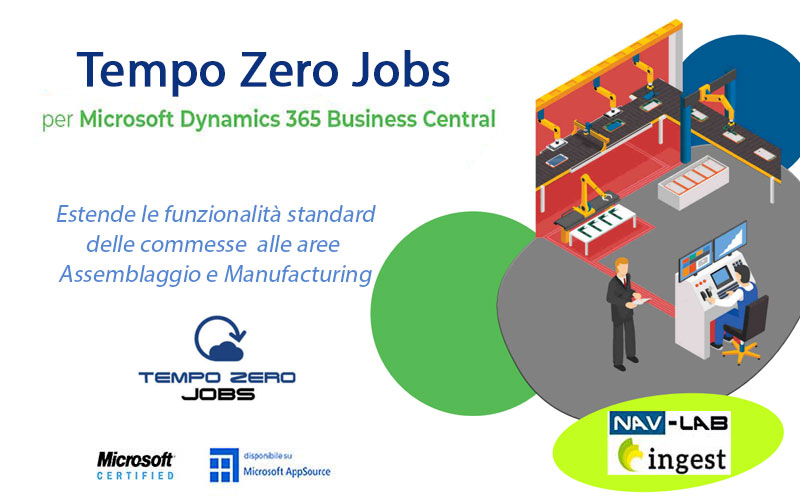 App Tempo Zero Jobs per Microsoft Business Central - gestione commesse - Brochure | Ingest