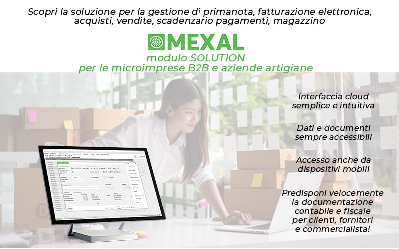 Gestionale MEXAL: modulo SOLUTION per microimprese | INGEST