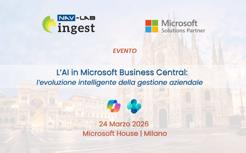 EVENTO | AI in Business Central: l'evoluzione intelligente della gestione aziendale | INGEST