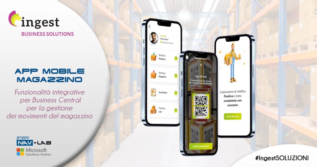 APP MOBILE MAGAZZINO per Business Central | INGEST
