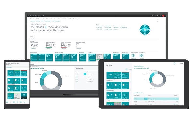 DYNAMICS 365 BUSINESS CENTRAL mockup | INGEST 