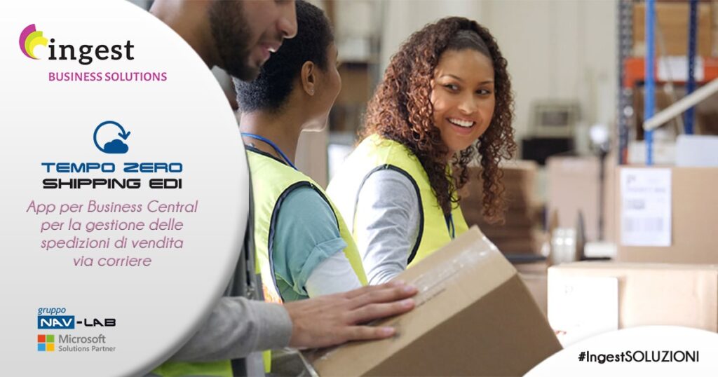 Tempo Zero SHIPPING EDI: App per gestione spedizioni di vendita via corriere | INGEST